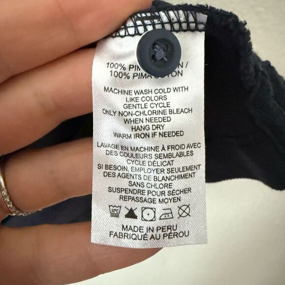 Untuckit Men's Size 3XL XXXL Navy Blue Long Sleeve Polo Shirt 100% Pima Cotton - Picture 7 of 8